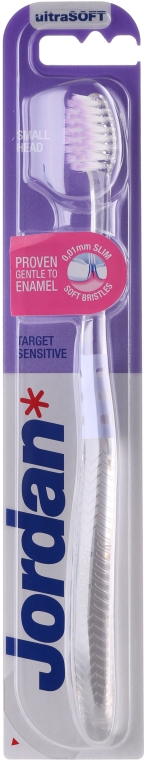 Ultramiękka szczoteczka do zębów, przezroczysta - Jordan Target Sensitive