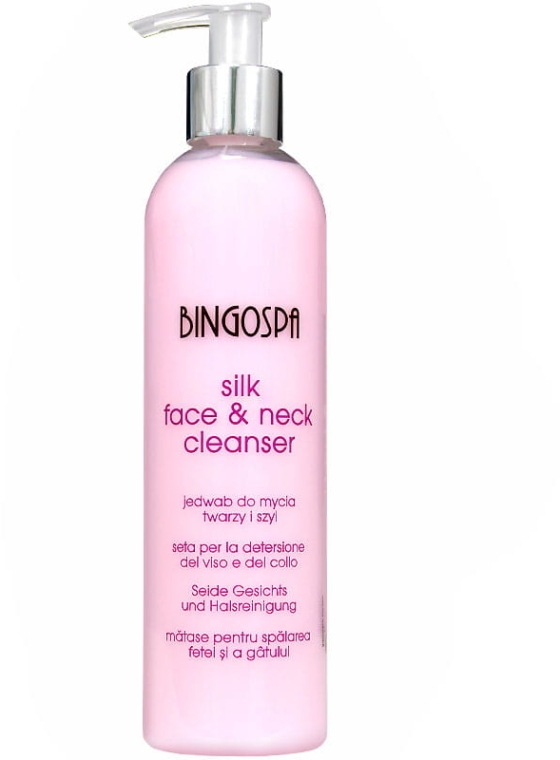 Jedwab do mycia twarzy i szyi - BingoSpa Silk Face&Neck Cleanser