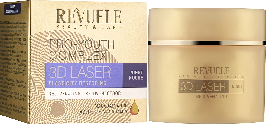 Krem do twarzy na noc - Revuele 3D Laser Pro-Youth Complex Night Cream — Zdjęcie N2