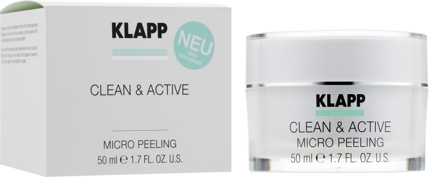 Kremowy mikropeeling do twarzy - Klapp Clean & Active Micro Peeling