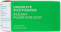 Ryżowy puder pod oczy - Ecocera Under Eye Rice Powder  — Zdjęcie N2