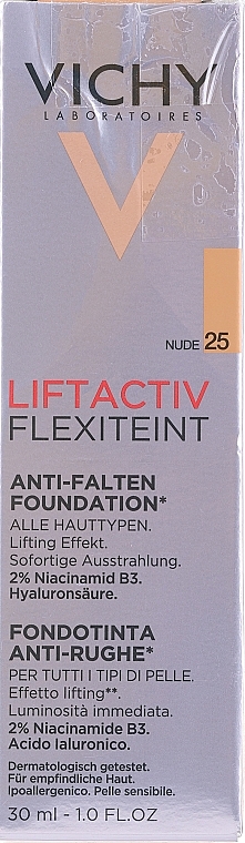 PRZECENA! Podkład liftingująco-przeciwzmarszczkowy do skóry dojrzałej - Vichy Liftactiv Flexilift Teint * — Zdjęcie N1