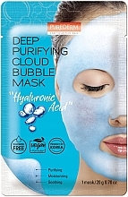 Kup Bąbelkowa maska ​​do twarzy z kwasem hialuronowym - Purederm Deep Purifying Cloud Bubble Mask Hyaluronic Acid