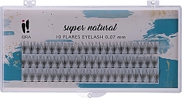 Kup Kępki sztucznych rzęs C 11 mm - Ibra 10 Flares Eyelash Super Natural