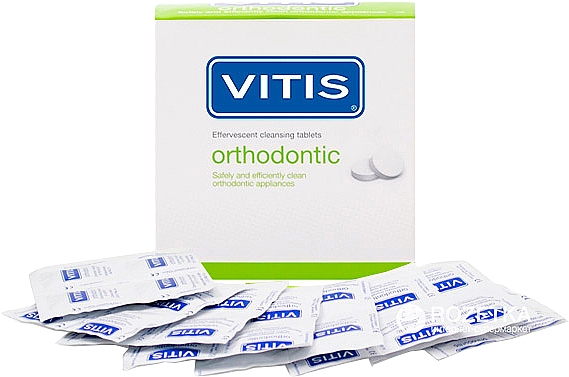 Tabletki musujące, 32 szt. - Dentaid Vitis Orthodontic  — Zdjęcie N1
