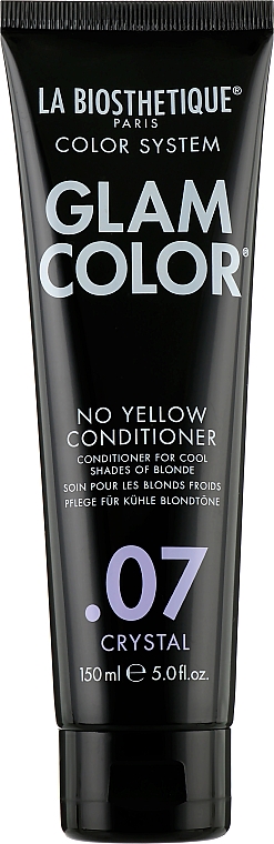 Odżywka do włosów jasnych utrzymująca kolor - La Biosthetique Glam Color No Yellow Conditioner 07 Crystal — Zdjęcie N1