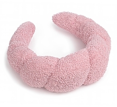 Opaska do rutynowych zabiegów kosmetycznych, różowa Easy Spa - MAKEUP Spa Headband Face Washing Pink — Zdjęcie N2