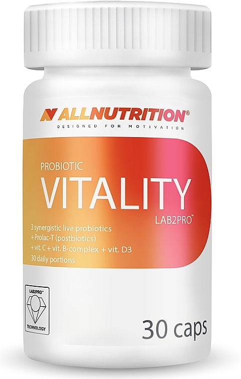 PRZECENA! Probiotyczny suplement diety Vitality, w kapsułkach - Allnutrition Probiotic LAB2PRO * — Zdjęcie N1