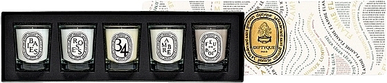 Zestaw, 5 produktów - Diptyque Set Of 5 Mini Signature Candles — Zdjęcie N2