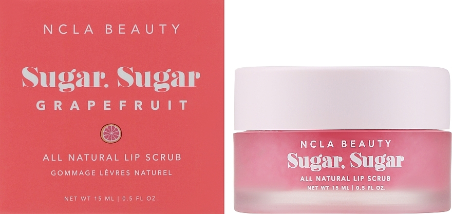Peeling do ust Różowy grejpfrut - NCLA Beauty Sugar, Sugar Pink Grapefruit Lip Scrub — Zdjęcie N2