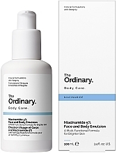 Lekka emulsja do twarzy i ciała z niacynamidem 5 - The Ordinary Niacinamide 5% Face & Body Emulsion — Zdjęcie N1