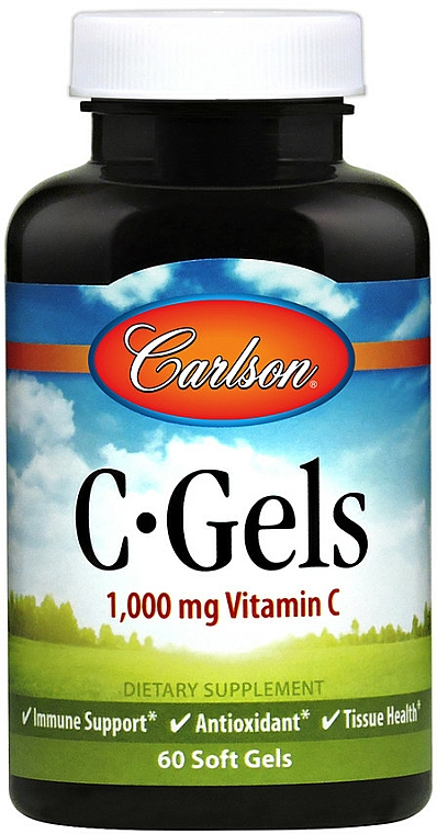 Witamina C, 1000mg - Carlson Labs C-Gels Vitamin C — Zdjęcie N1