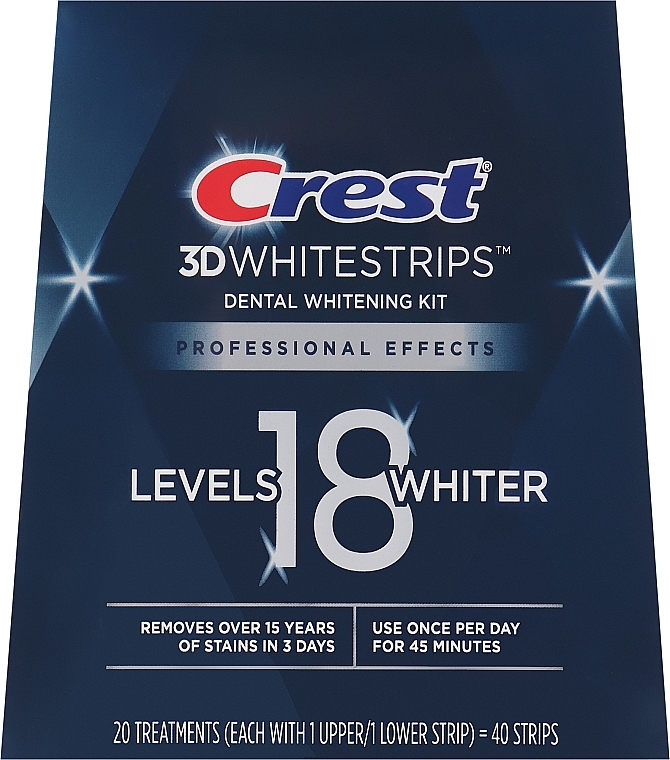 Paski wybielające zęby - Crest Whitestrips 3D Professional Effects — Zdjęcie N1