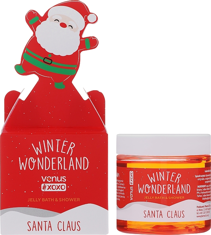 Żel do kąpieli i pod prysznic - Venus Xoxo Winter Wonderland Jelly Bath & Shower Santa Claus — Zdjęcie N2