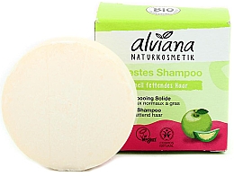 Kup Szampon do włosów w kostce Jabłko - Alviana Naturkosmetik Organic Solid Shampoo 