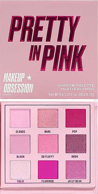 Paleta cieni do powiek - Makeup Obsession Pretty In Pink Shadow Palette  — Zdjęcie N1