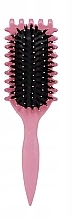 Szczotka do włosów kręconych z włosiem dzika, różowa - Lewer Curls Define Brush — Zdjęcie N1