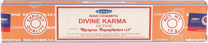 Kadzidła Boska Karma - Satya Divine Karma Incense — Zdjęcie N1