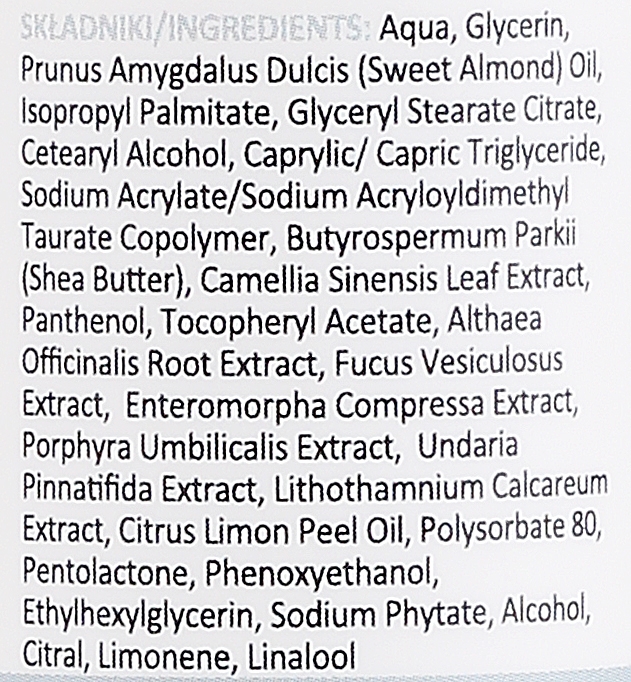 Nawilżający krem do twarzy z olejem ze słodkich migdałów i algami - Lynia — Zdjęcie N3