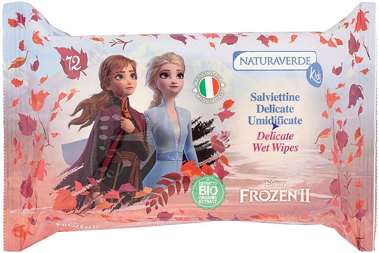 Chusteczki dla dzieci, 72 szt. - Naturaverde Kids Frozen II Delicate Wet Wipes — Zdjęcie N1
