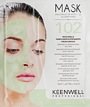 Oczyszczająca maseczka do twarzy do cery tłustej - Keenwell Alginate Mask № 102 — Zdjęcie N4