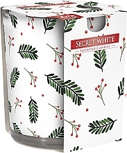 Świeca zapachowa w szkle Secret White - Bispol Scented Candle Secret White — Zdjęcie N1