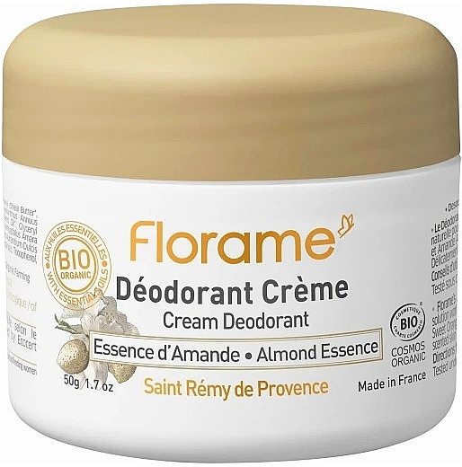 Dezodorant w kremie z esencją migdałową - Florame Almond Essence Cream Deodorant — Zdjęcie N1