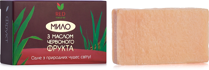 Stałe mydło z olejkiem z czerwonych owoców - Red Natural Soap — Zdjęcie N1