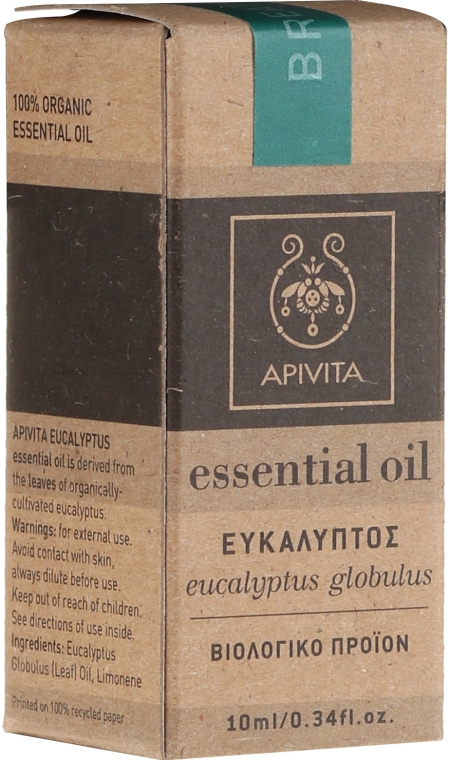 Olejek eukaliptusowy - Apivita Aromatherapy Organic Eucalyptus Oil  — Zdjęcie N2