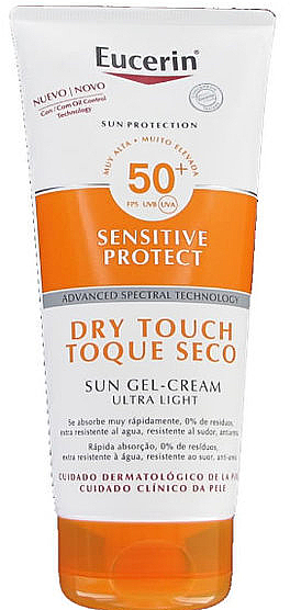 Żel-krem do opalania - Eucerin Sun Gel Cream Dry Touch SPF50 — Zdjęcie N1