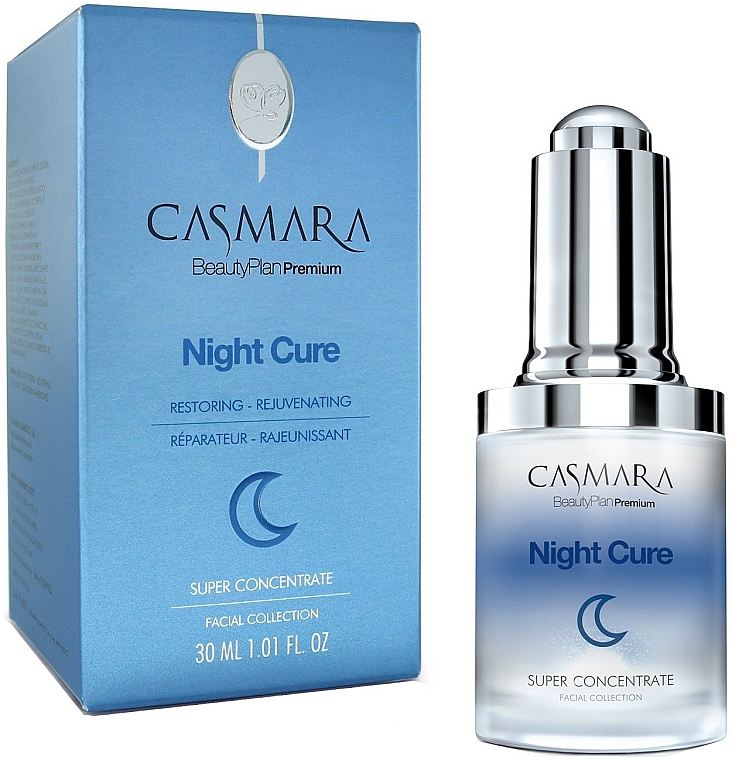 Odmładzające serum dla skóry dojrzałej na noc - Casmara Night Cure Superconcentrate — Zdjęcie N1