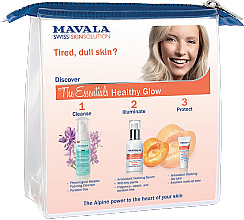 Zestaw - Mavala The Essentials Healthy Glow (foam/50ml + ser/30ml + cr/5ml + bag/1pc) — Zdjęcie N5