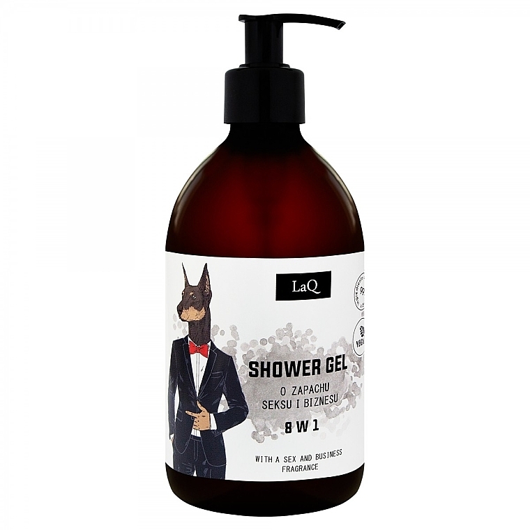 PRZECENA! Żel pod prysznic - LaQ Doberman For Men 8in1 Shower Gel Sex and Business Fragrance * — Zdjęcie N1