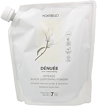 Puder rozjaśniający włosy, 7 tonów - Montibello Denuee Intense Black Lightening Powder — Zdjęcie N2