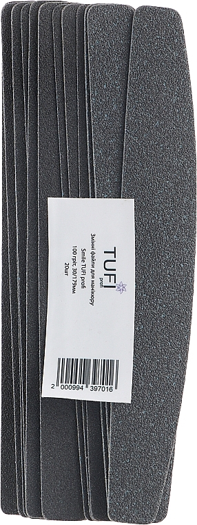 Pilniki do manicure wymienne 30/179 mm, 100 gr., 20 szt. - Tufi Profi Smile — Zdjęcie N1