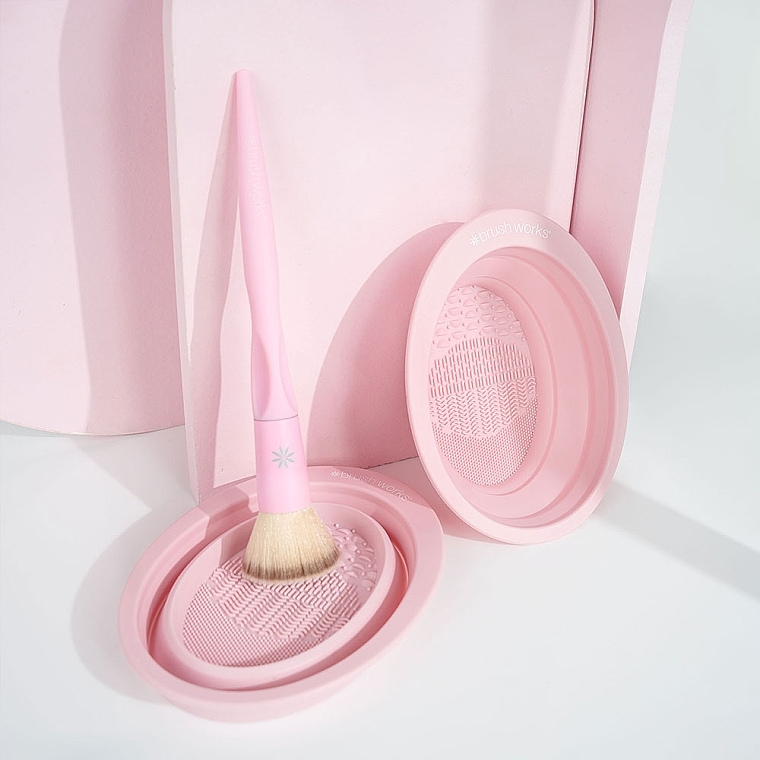 Miseczka do czyszczenia pędzli, silikonowa - Brushworks Silicone Makeup Brush Cleaning Bowl — Zdjęcie N4