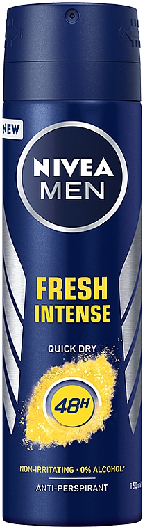 Antiperspirant w sprayu dla mężczyzn - NIVEA MEN Fresh Intense Anti-Perspirant Spray 48H — Zdjęcie N1