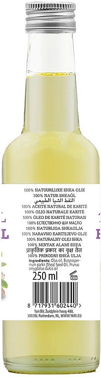 Naturalne masło shea - Yari Natural Shea Nut Oil  — Zdjęcie N2