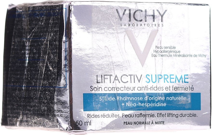 PRZECENA! Ujędrniający krem przeciwzmarszczkowy do skóry normalnej i mieszanej Adenozyna i kofeina - Vichy Liftactiv Supreme * — Zdjęcie N3