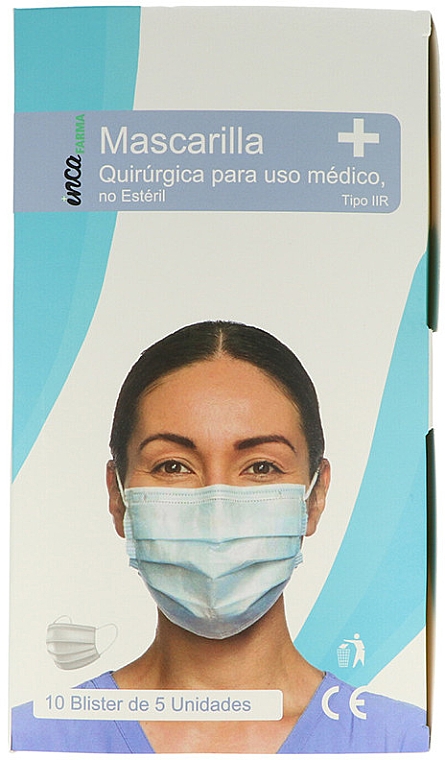 Higieniczna maseczka do twarzy, biała - Inca — Zdjęcie N1