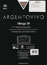 Pończochy Mirage 20 AUT, 20 DEN, caramello - Argentovivo — Zdjęcie N3