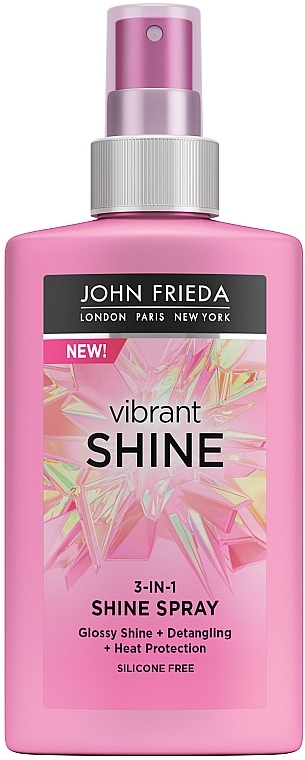 Nabłyszczający spray do włosów 3 w 1 - John Frieda Vibrant Shine 3-in-1 Shine Spray — Zdjęcie N1