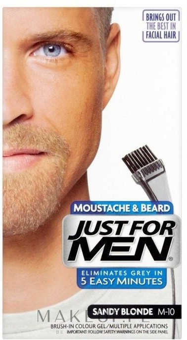 Żel koloryzujący do wąsów i brody - Just For Men Moustache & Beard — Zdjęcie M10 - Sandy Blond