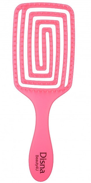 Prostokątna szczotka do włosów, 23 cm, różowa - Disna Beauty4U Puzzle Brush — Zdjęcie N1
