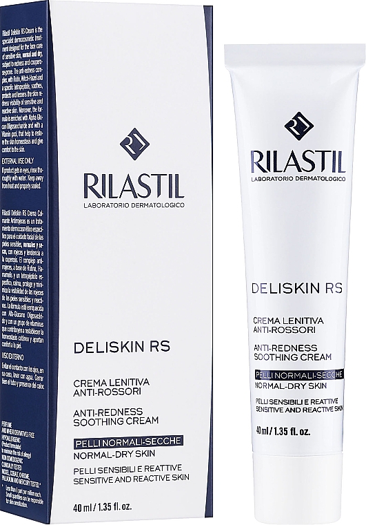 Kojący fluid na zaczerwienienia - Rilastil Deliskin RS Anti-Redness Soothing Cream — Zdjęcie N2