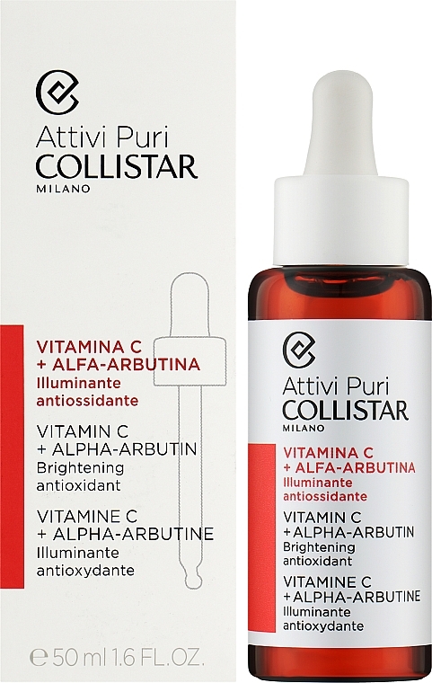 Serum do twarzy z witaminą C i alfa-arbutyną - Collistar Pure Actives Vitamin C+Alpha-Arbutin — Zdjęcie N2