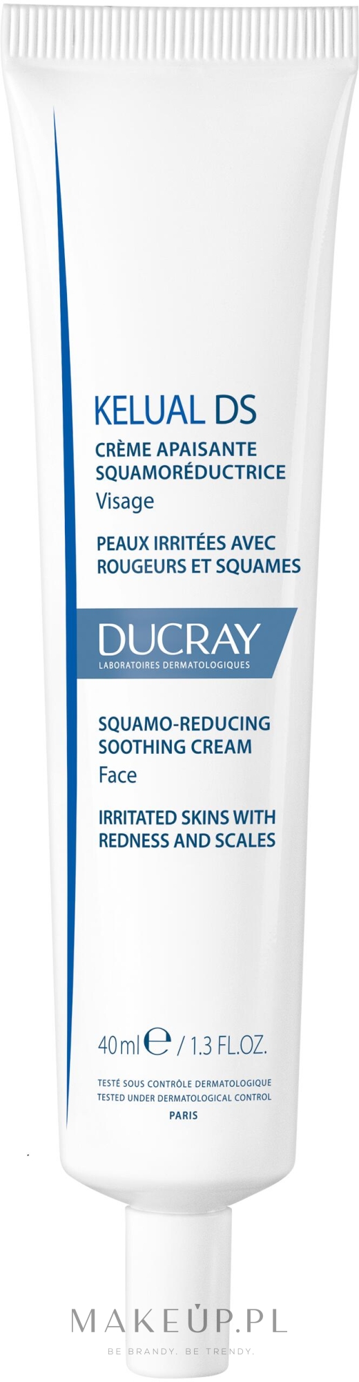Zmiękczający krem do skóry eliminujący łuszczenie - Ducray Kelual Ds Squamo-Reducing Soothing Cream — Zdjęcie 40 ml