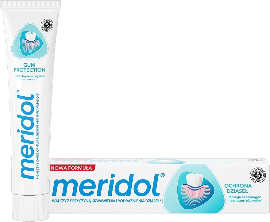 Ochrona dziąseł pasta do zębów na dziąsła ze składnikiem o działaniu antybakteryjnym - Meridol  — Zdjęcie N3