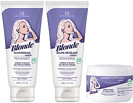 Zestaw - Institut Claude Bell Blonde Routine (shmp/200ml + h/balm/200ml + h/mask/250ml) — Zdjęcie N1