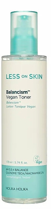 Tonik do twarzy - Holika Holika Less On Skin Balancism Vegan Toner — Zdjęcie N1